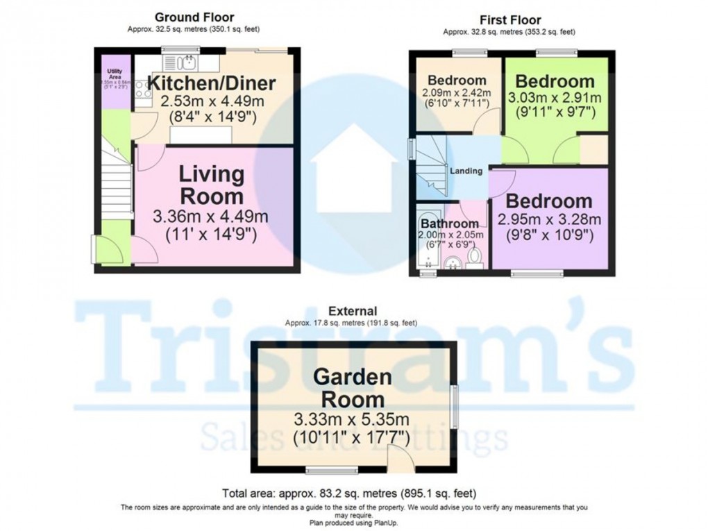 Floorplan for Padstow Road, Nottingham