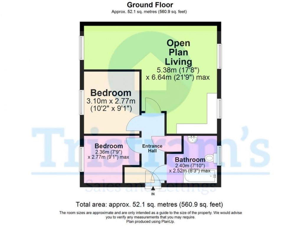 Floorplan for Pavior Road, Nottingham