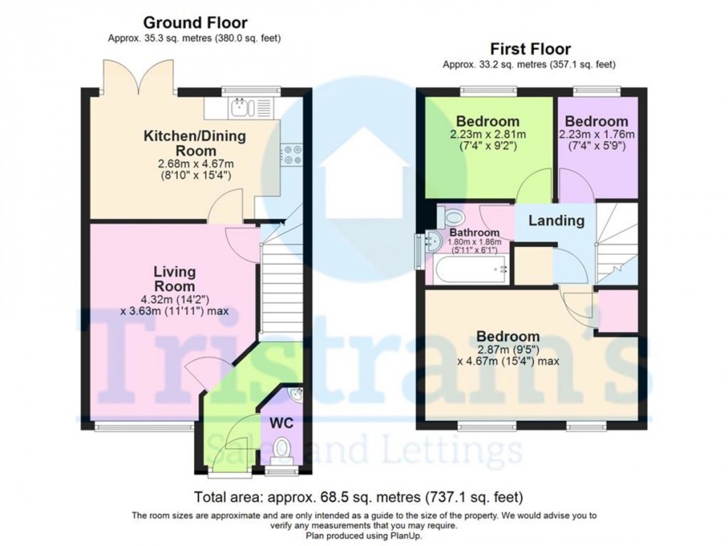 Floorplan for Bumblebee Close, East Leake