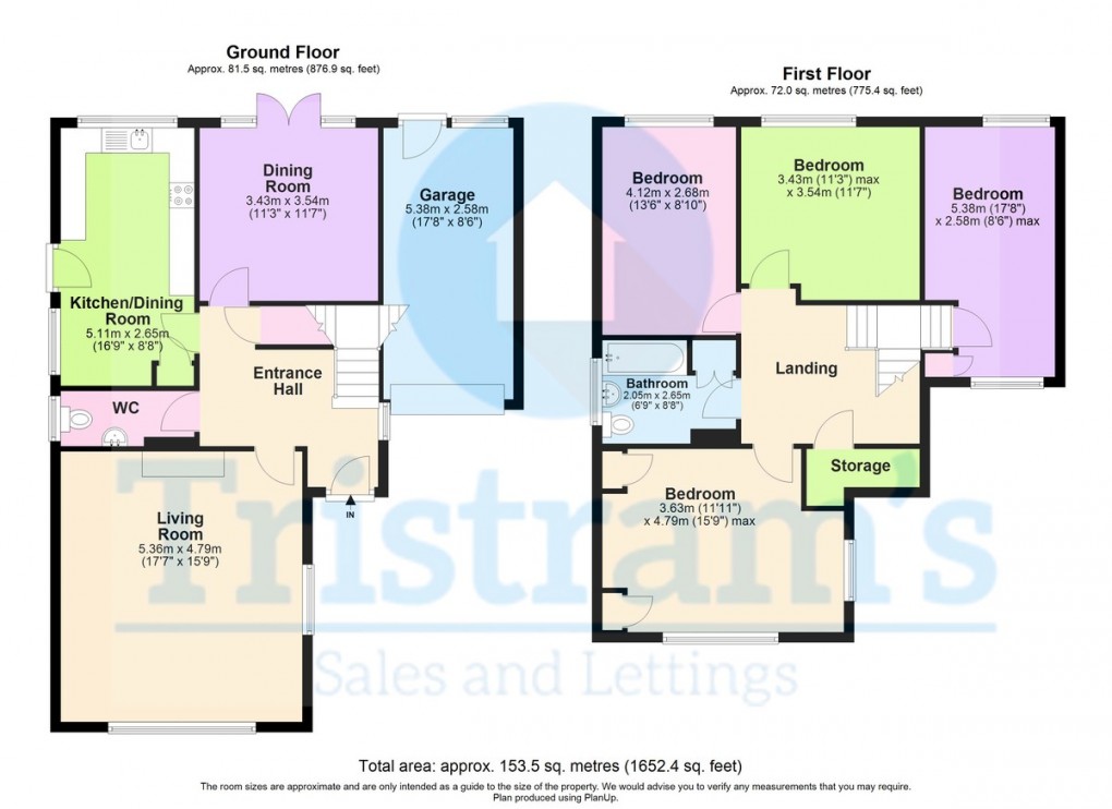 Floorplan for Moor Lane, Bramcote