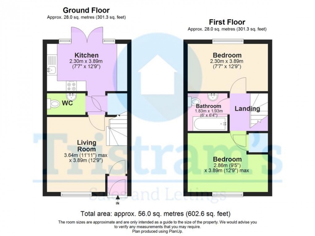 Floorplan for Marconi Drive, Beeston