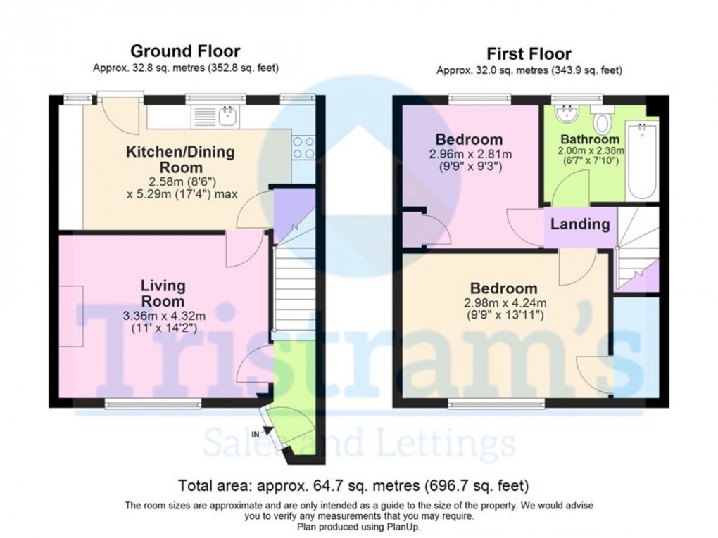 Floorplan for Bankwood Close, Nottingham