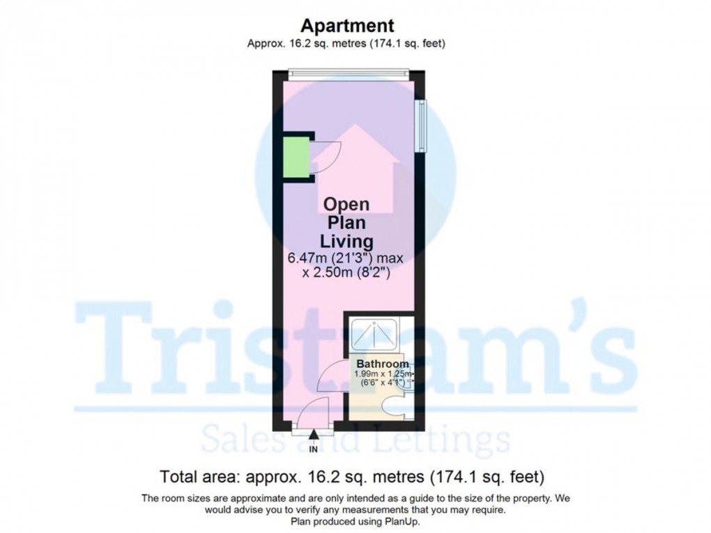 Floorplan for Maid Marian House, Hounds Gate, Nottingham