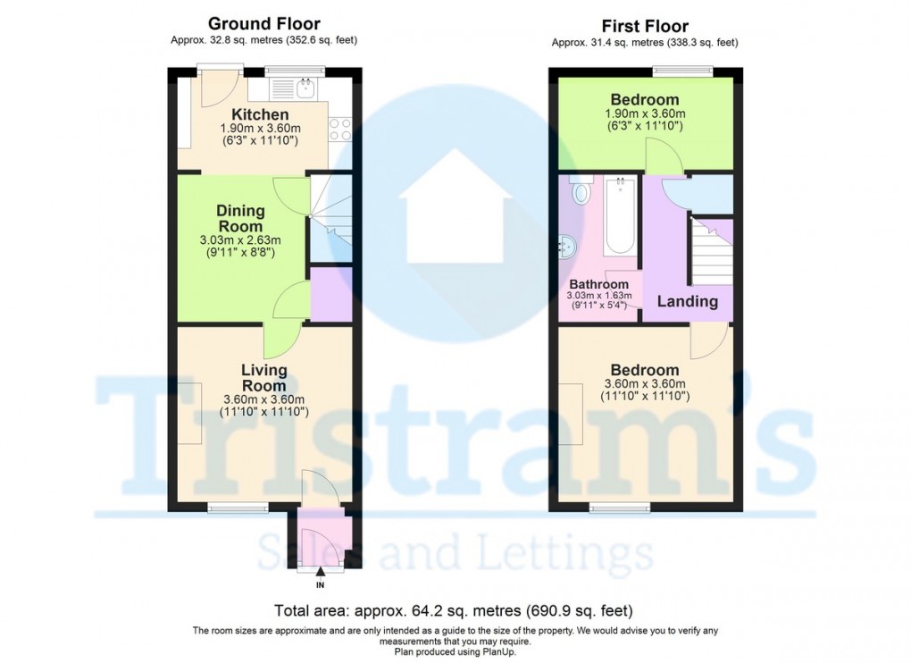 Floorplan for Stafford Avenue, Bulwell