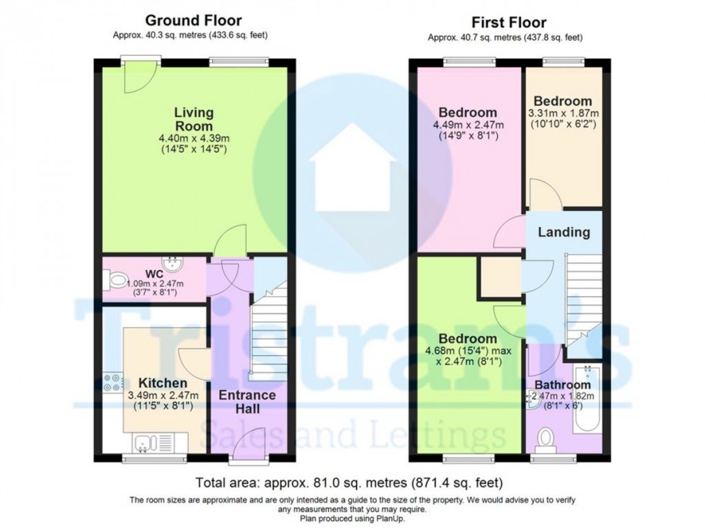 Floorplan for Boxtree Avenue, Hucknall