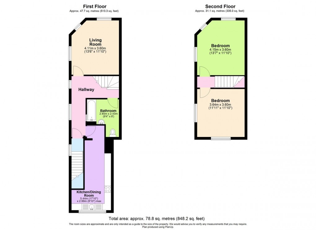 Floorplan for Radford Road, Nottingham