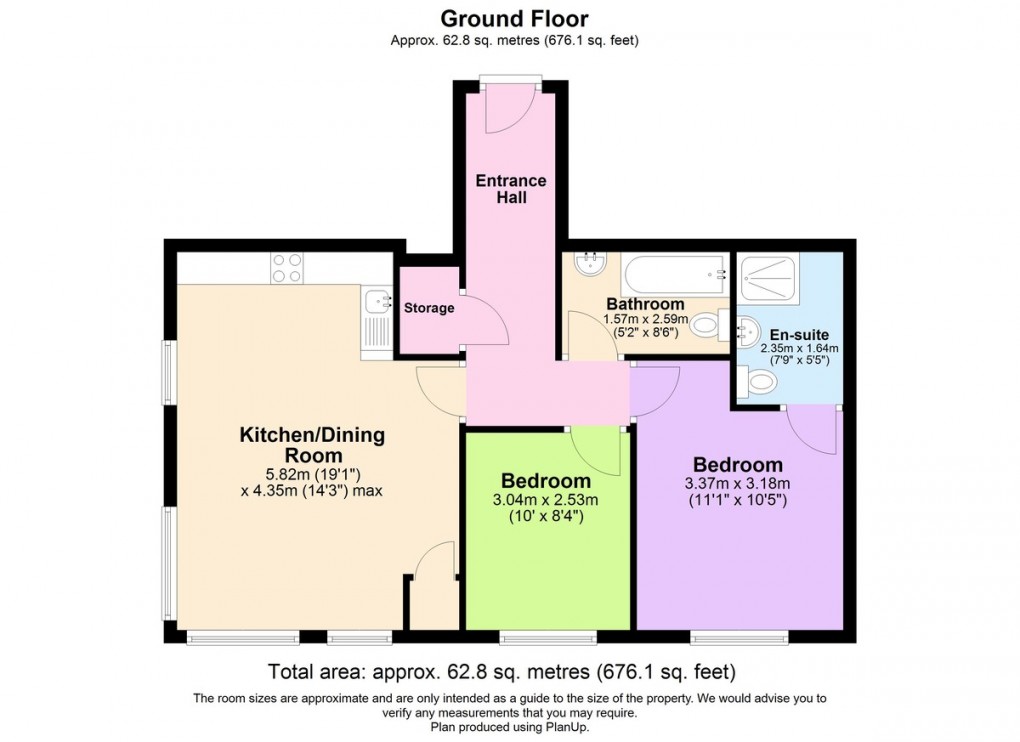 Floorplan for Binding House, Binding Close, Carrington