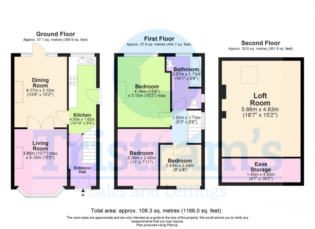 Floorplan for Beech Avenue, Beeston