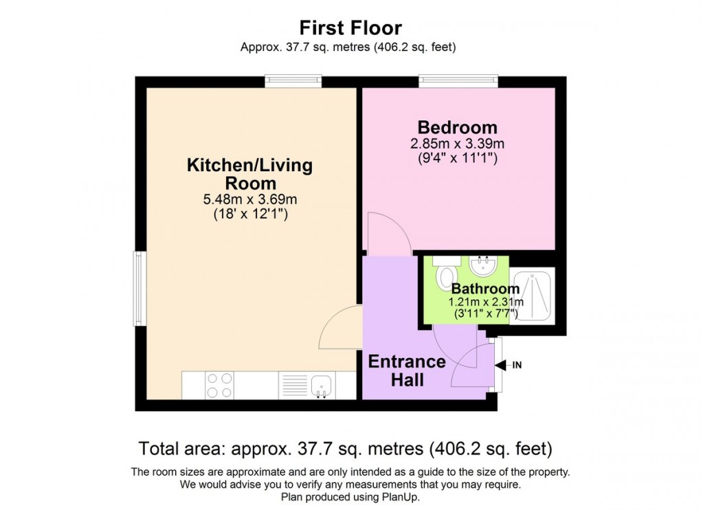 Floorplan for Bishop House, Nottingham