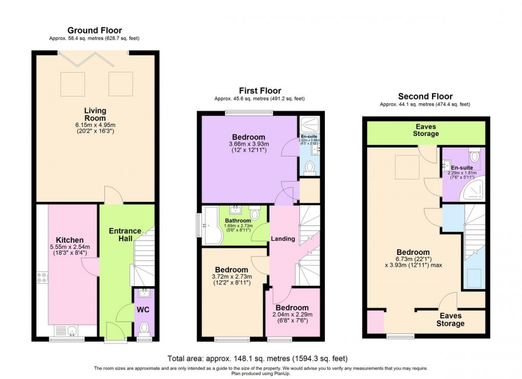 Floorplan for Cockington Road, Nottingham