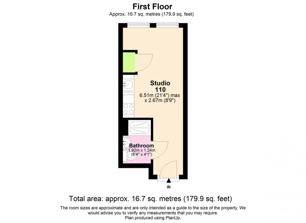 Floorplan for Maid Marian House, Hounds Gate, Nottingham