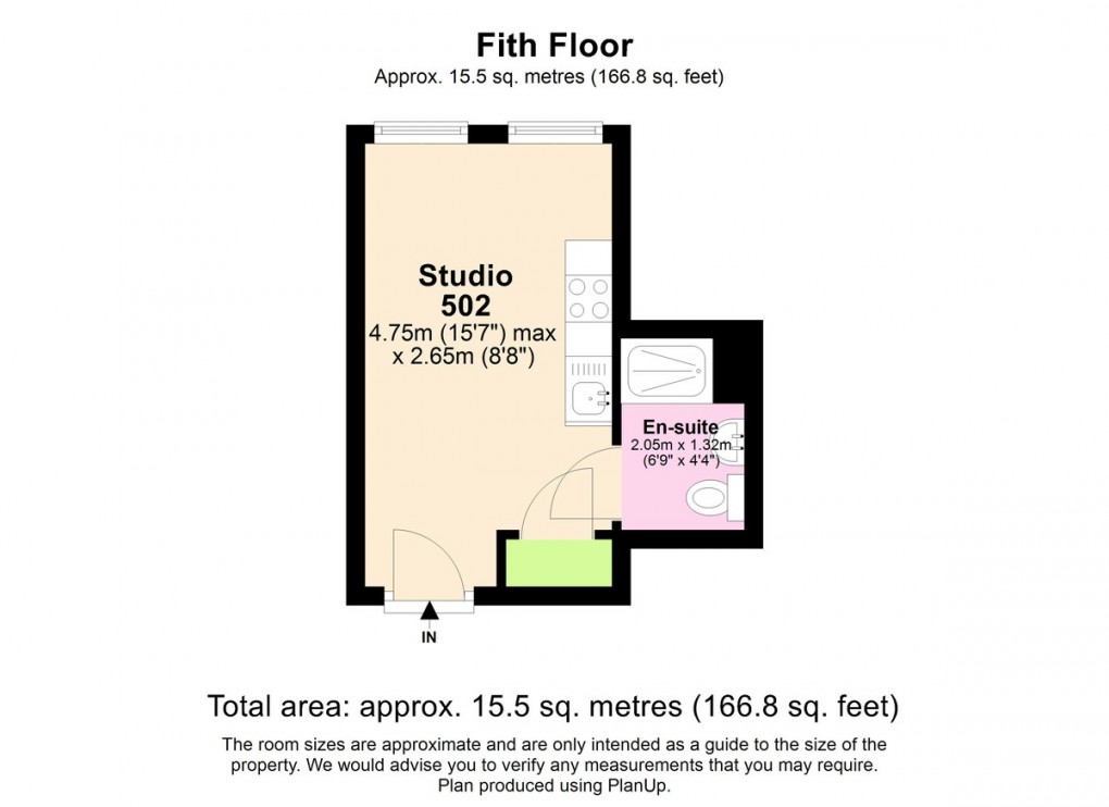 Floorplan for Maid Marian House, Hounds Gate, Nottingham