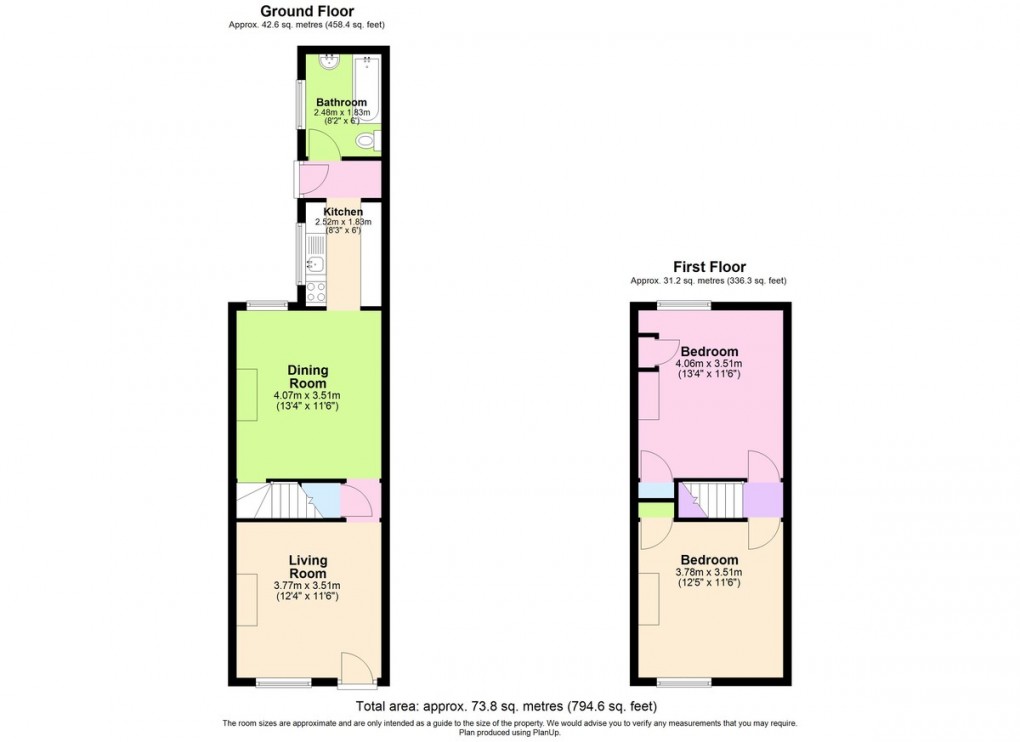 Floorplan for St. Cuthberts Road, Nottingham