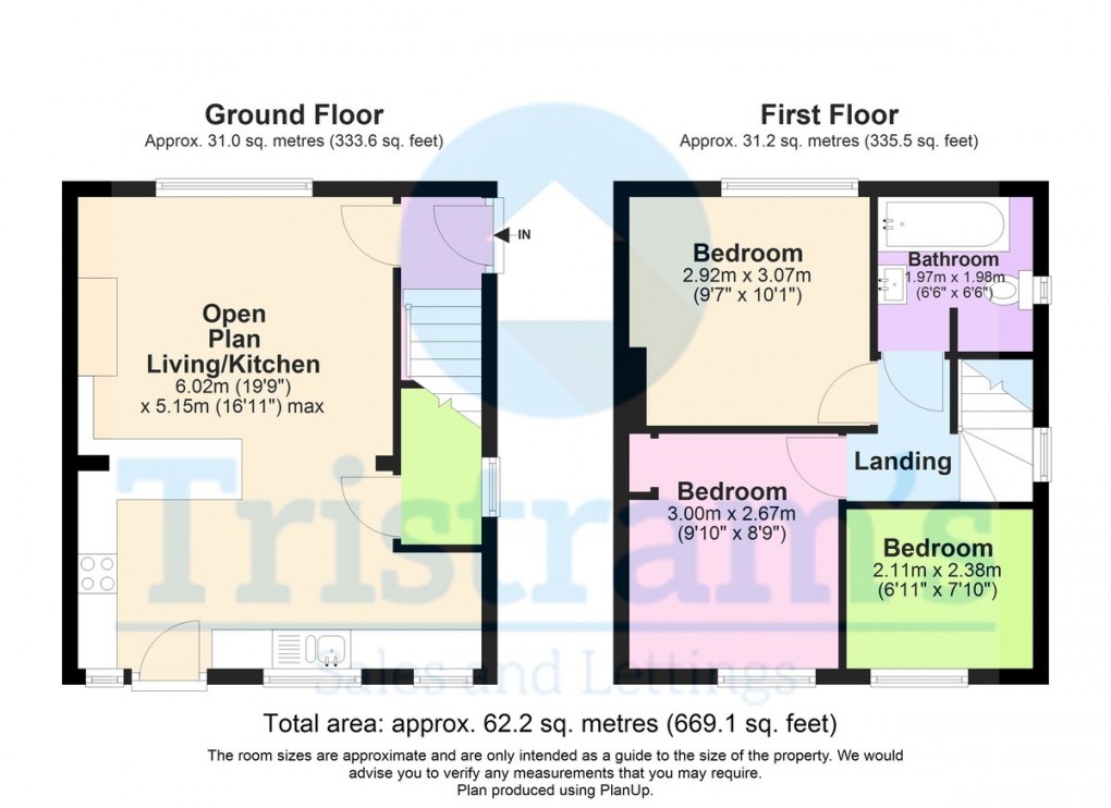 Floorplan for Manton Crescent, Beeston