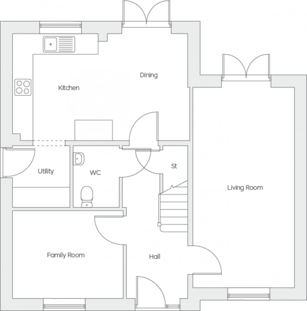 Floorplan for The Greengate, Bramcote, Nottingham