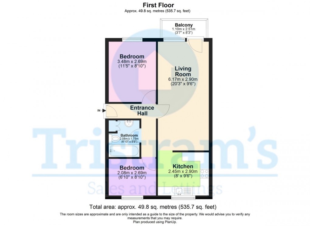 Floorplan for Tonnelier Road, Nottingham