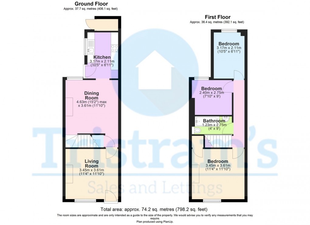 Floorplan for Alma Street, Nottingham