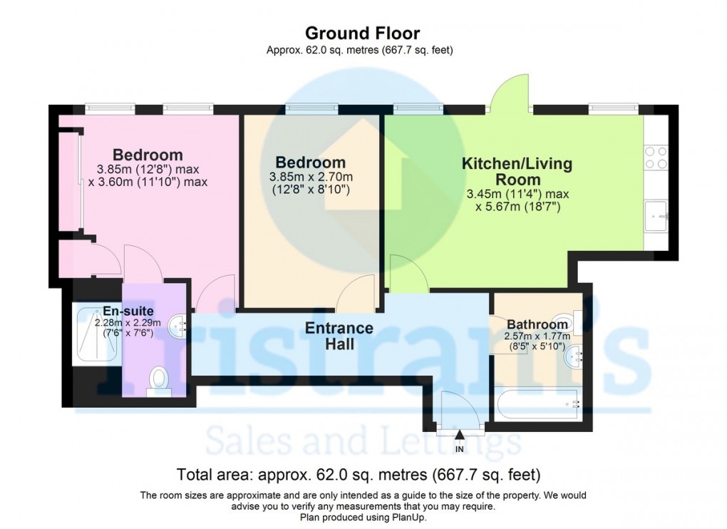 Floorplan for Enfield House, City Centre