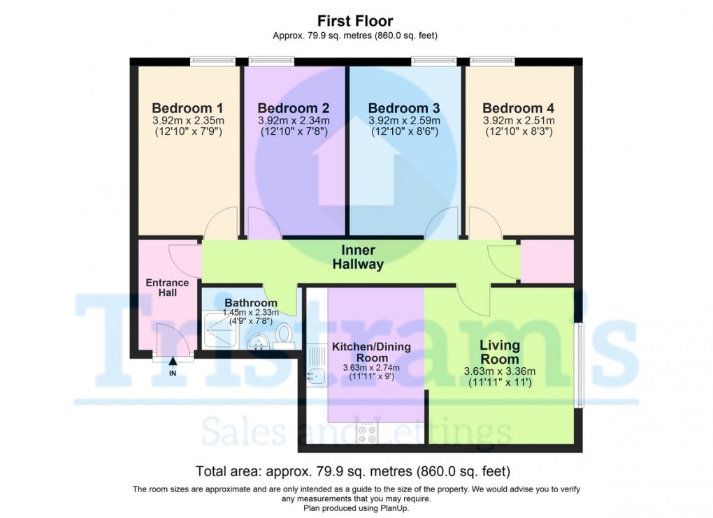 Floorplan for Denison Court, Nottingham