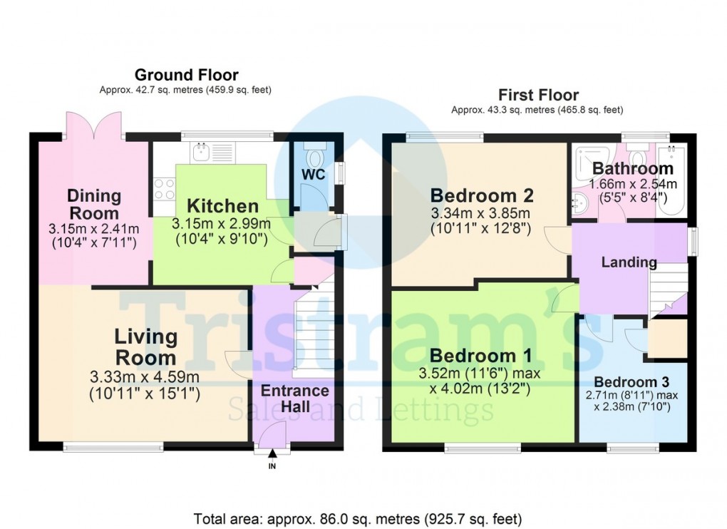 Floorplan for Logan Street, Nottingham