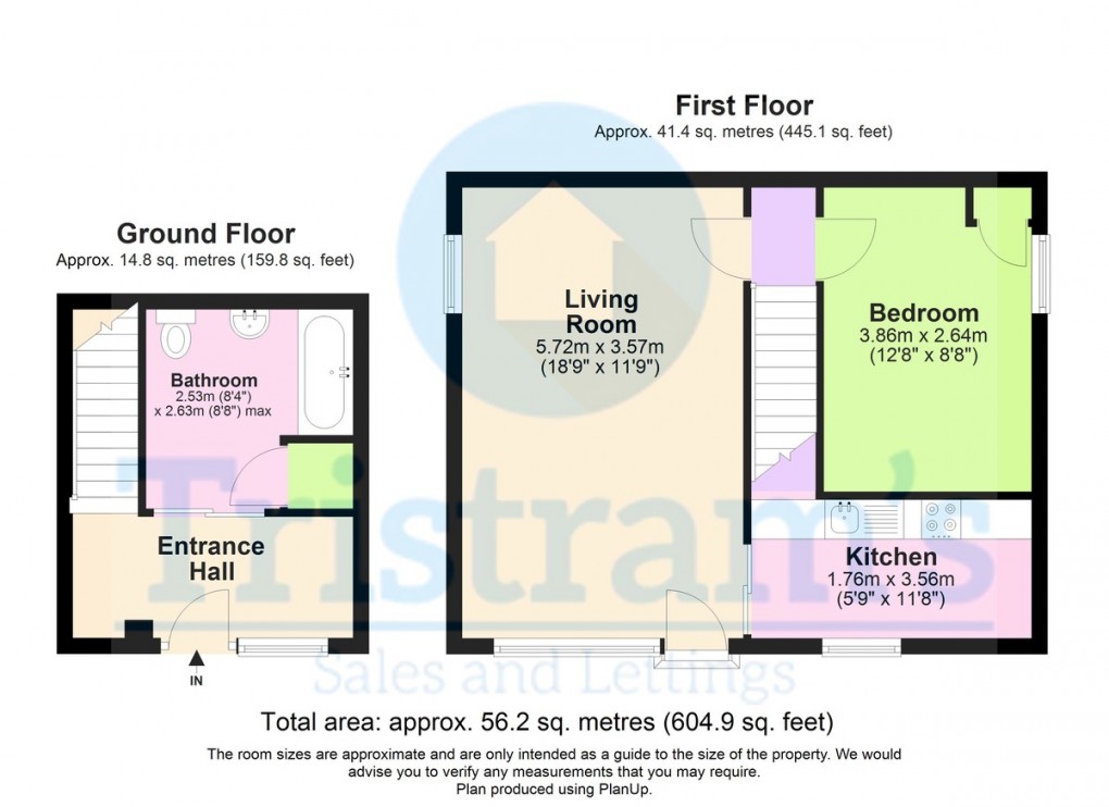 Floorplan for Hedley Street, Nottingham