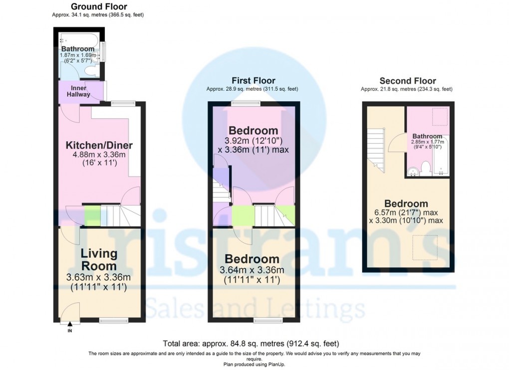 Floorplan for Colwick Road, Nottingham