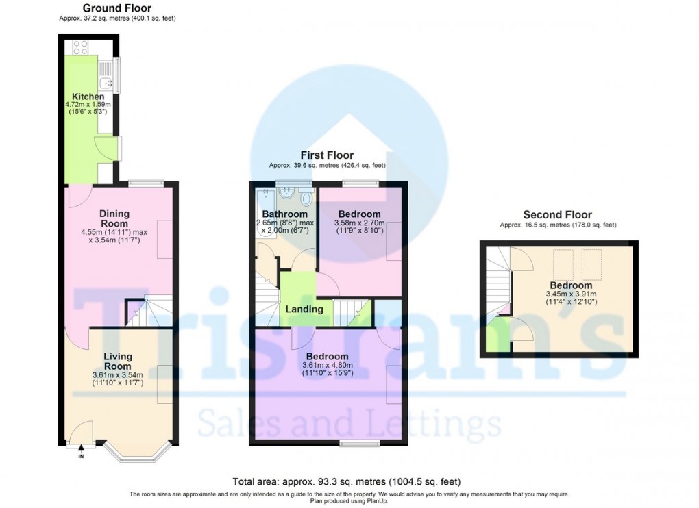 Floorplan for Bathley Street, Nottingham