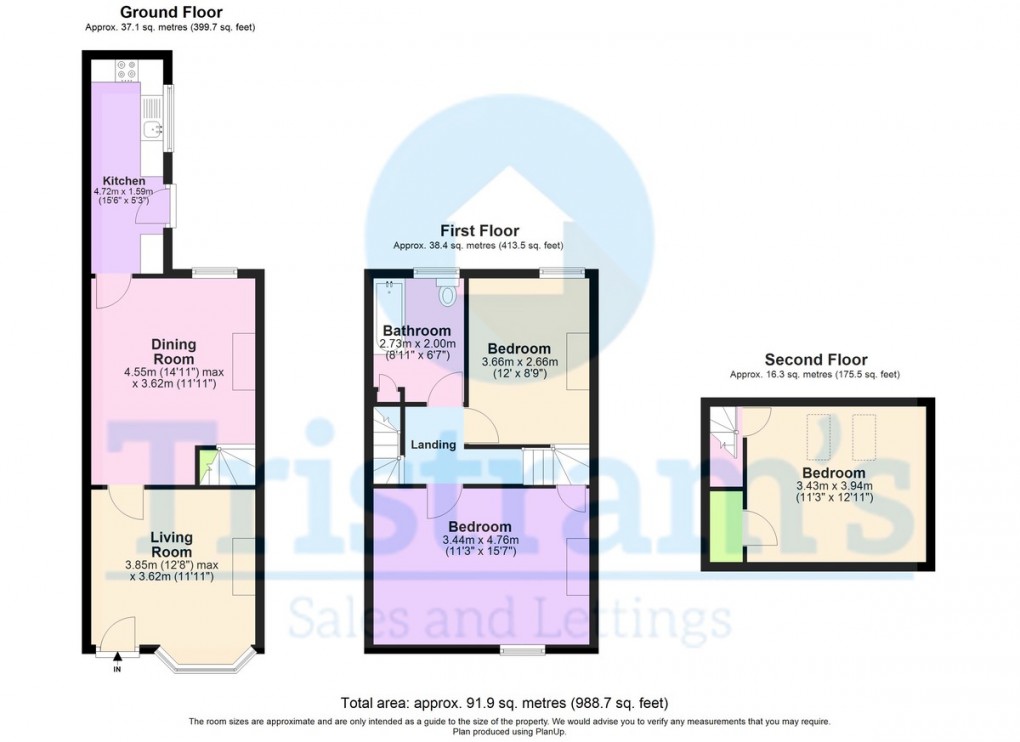 Floorplan for Bathley Street, Nottingham