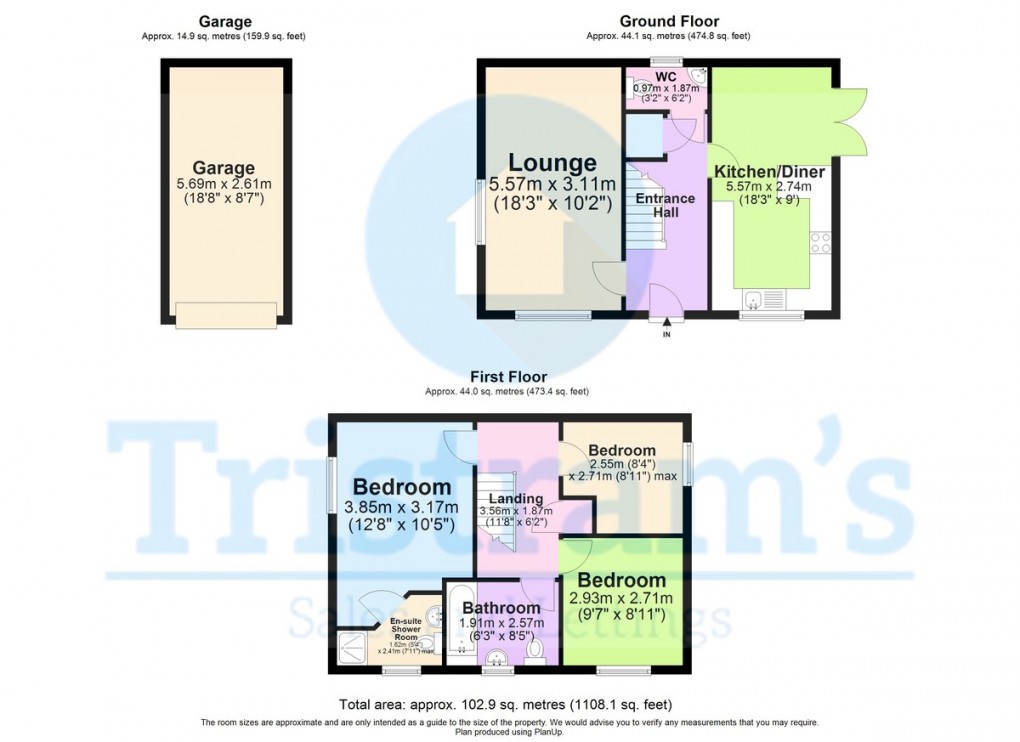 Floorplan for Howieson Court, Mapperley