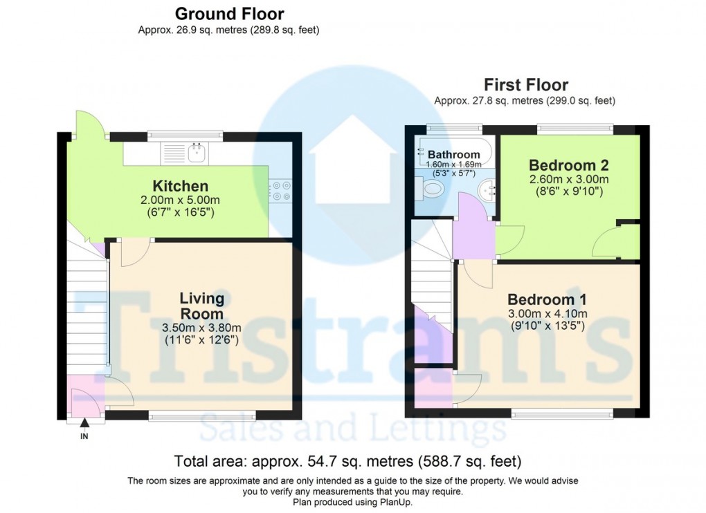Floorplan for Beeston, Nottingham