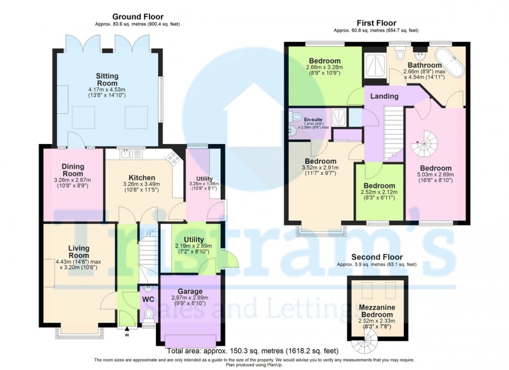 Floorplan for Silverhow Close, West Bridgford