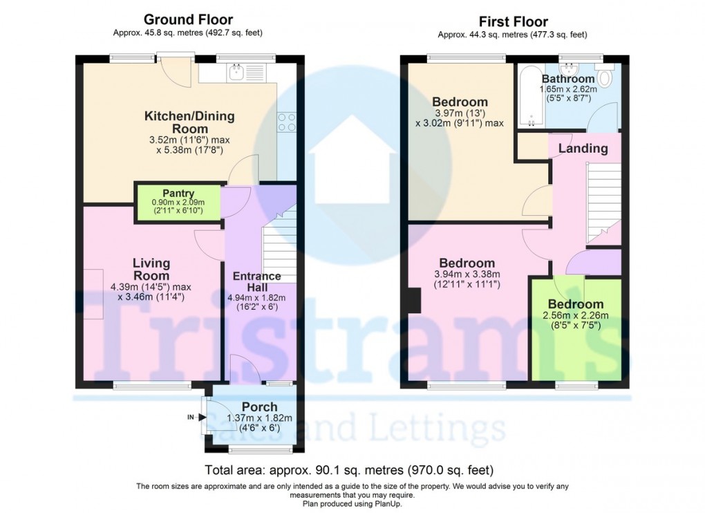 Floorplan for Madryn Walk, Nottingham