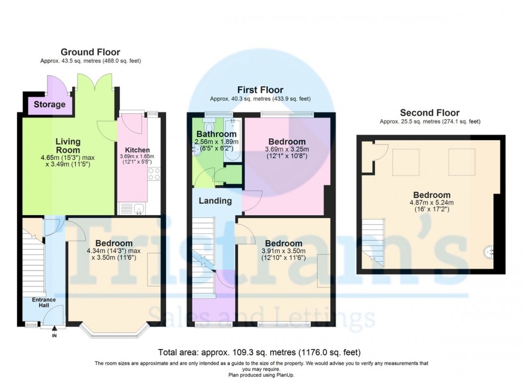 Floorplan for Elmsthorpe Avenue, Lenton