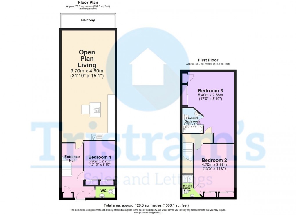 Floorplan for Crusader House, Thurland Street, Nottingham