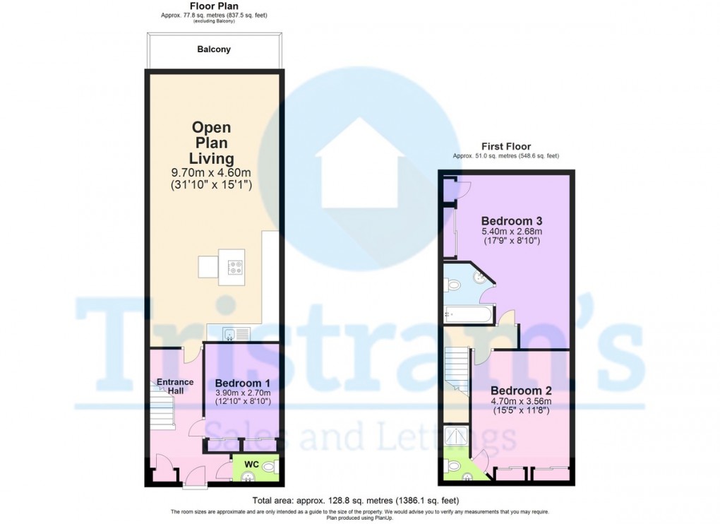 Floorplan for Crusader House, Thurland Street, Nottingham