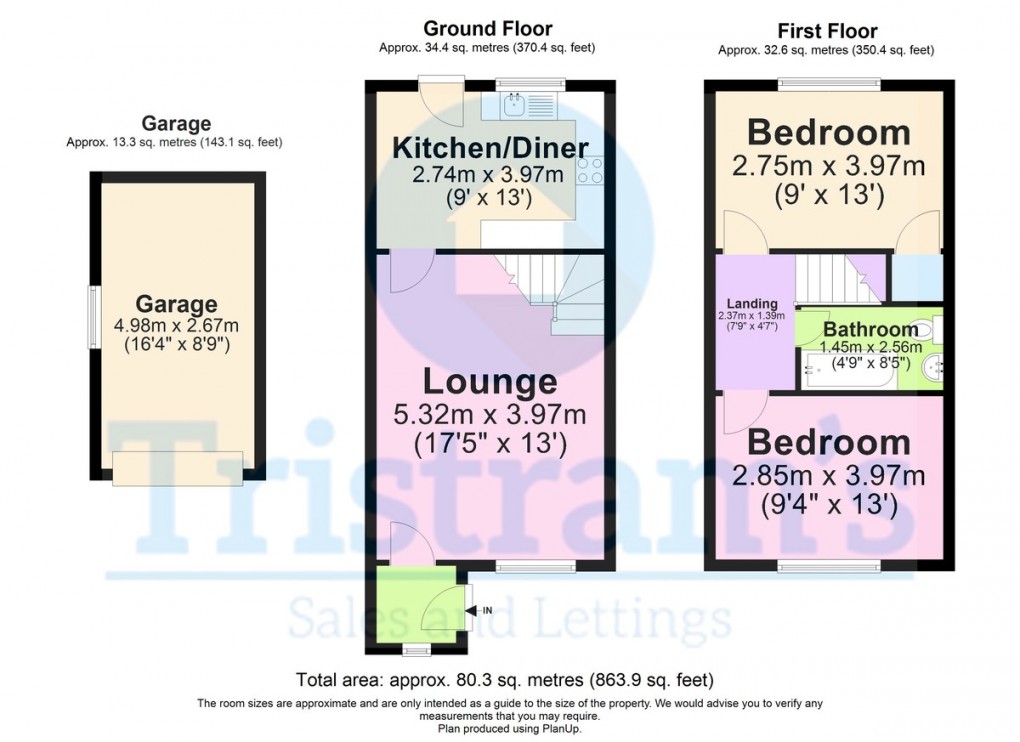 Floorplan for Bramcote, Nottingham