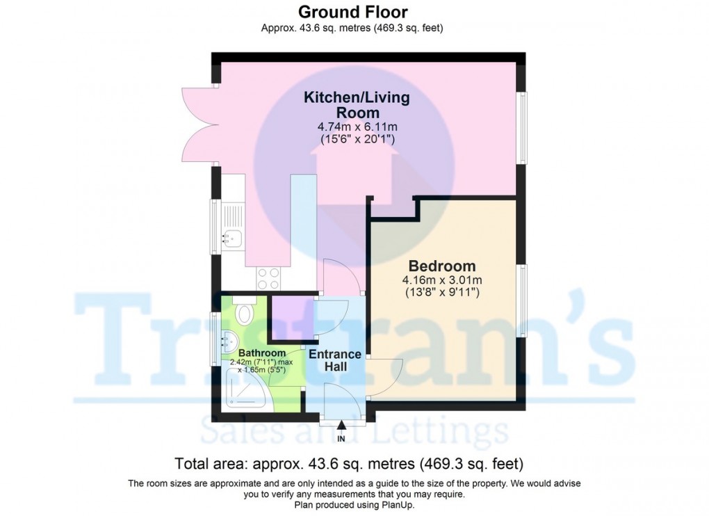Floorplan for Nottingham, Nottinghamshire