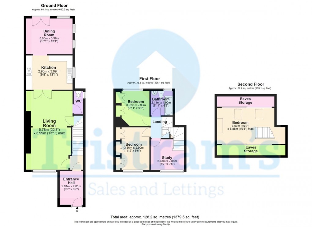 Floorplan for Nottingham, Nottinghamshire