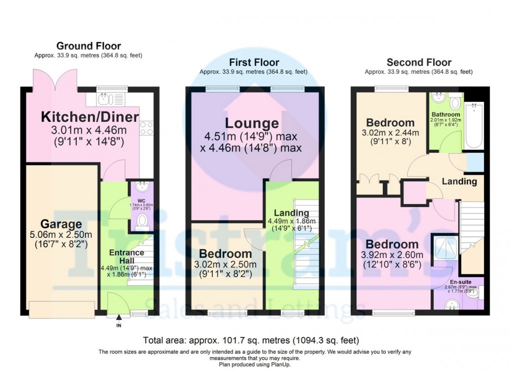 Floorplan for Clough Court, Nottingham