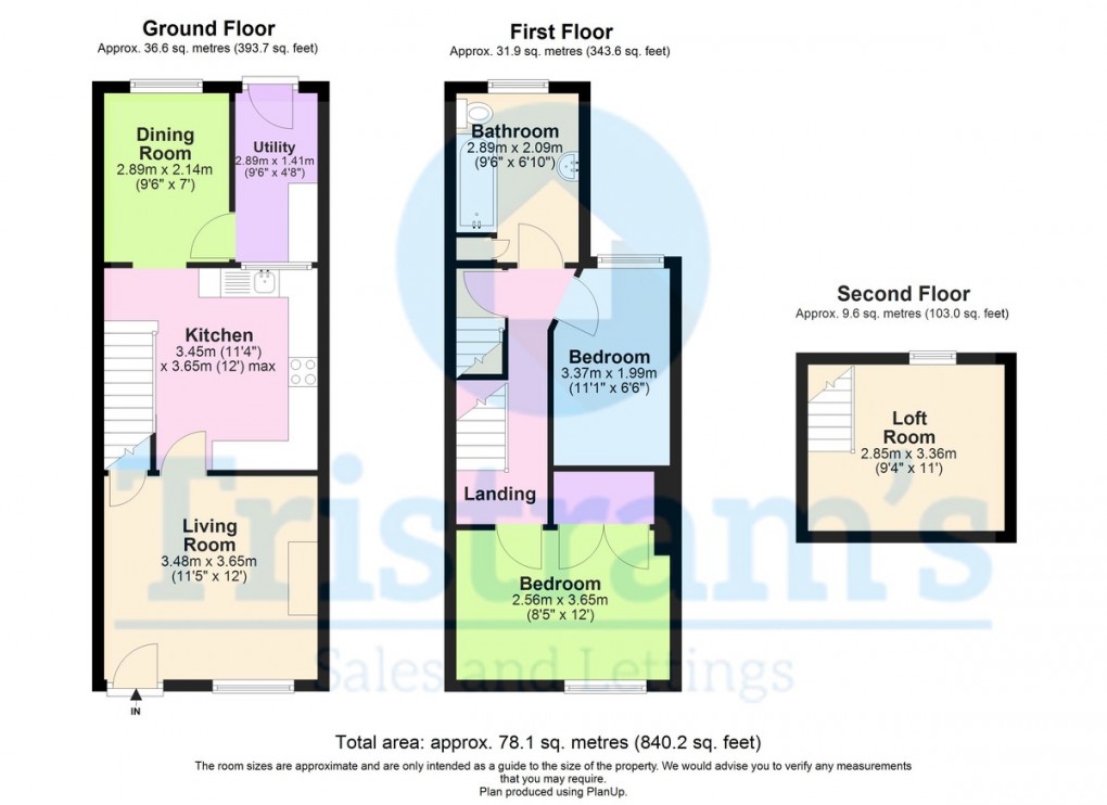 Floorplan for Stapleford, Nottingham