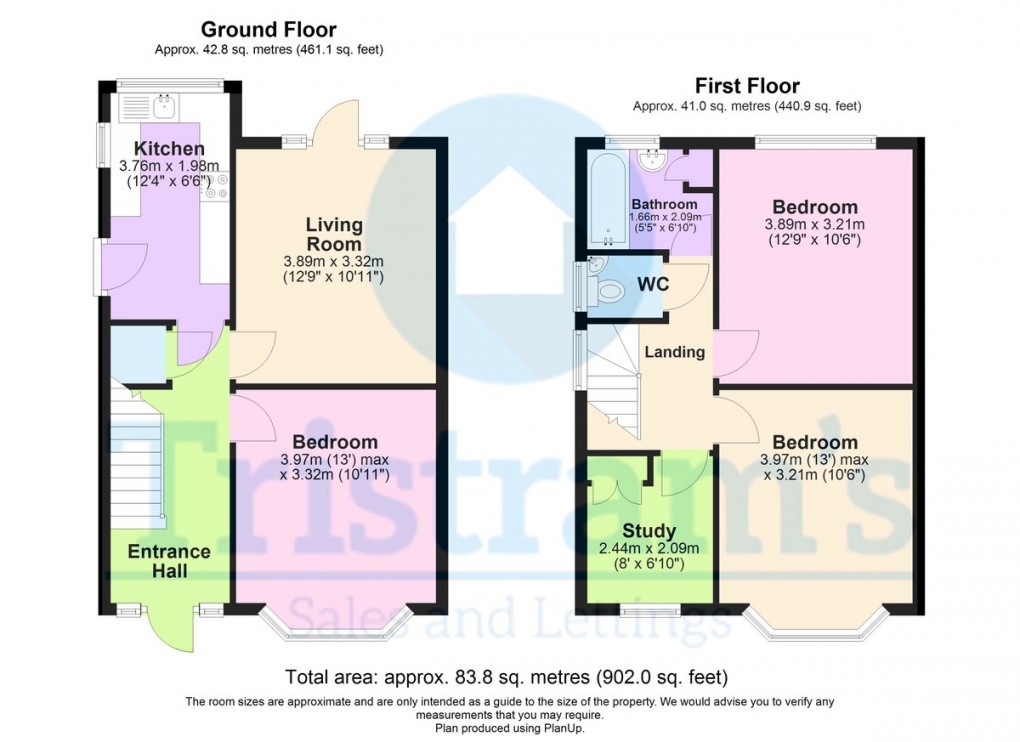 Floorplan for Runswick Drive, Wollaton