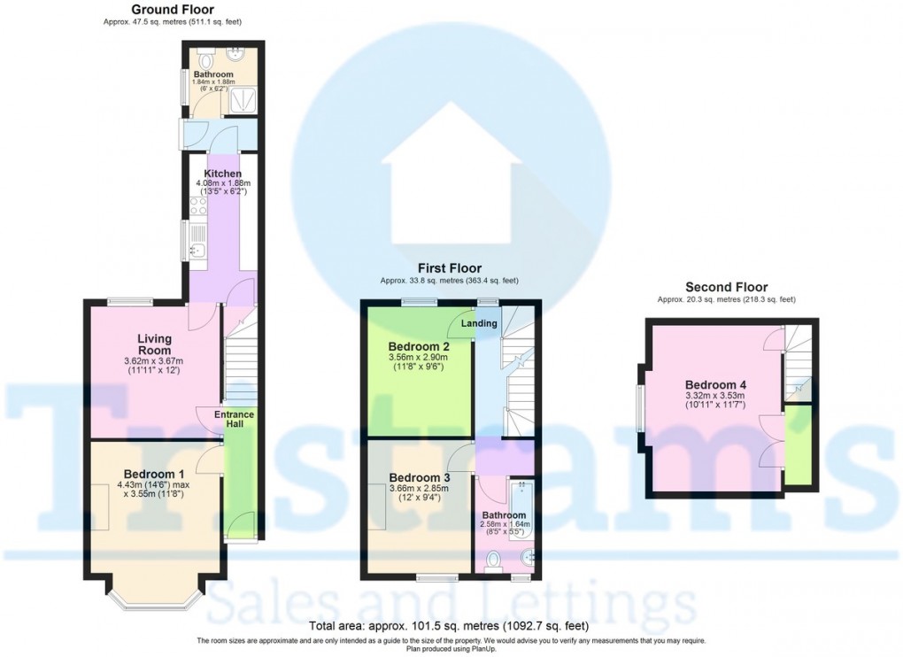 Floorplan for Lace Street, Dunkirk