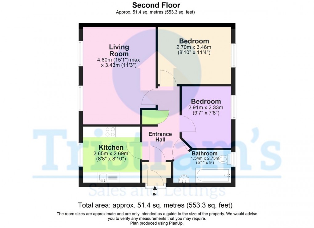 Floorplan for Slaters Way, Nottingham