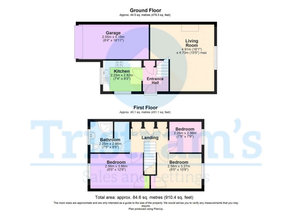 Floorplan for Goldswong Terrace, Mapperley