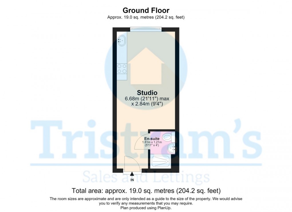 Floorplan for Felix Apartments, Nottingham
