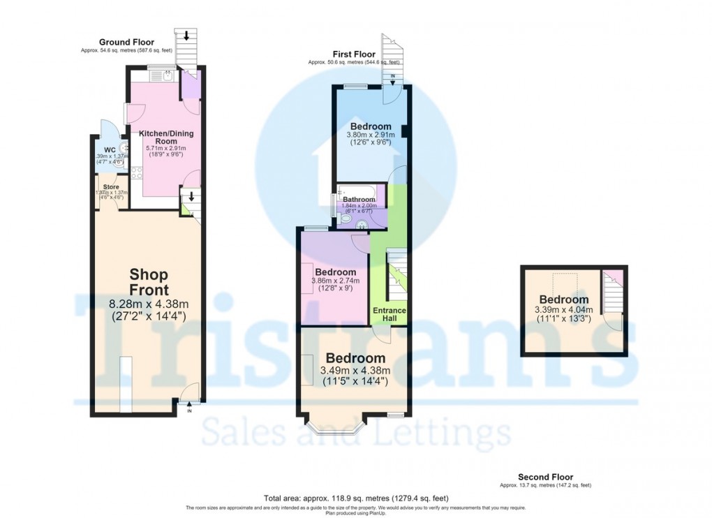 Floorplan for St. Thomas Road, Derby