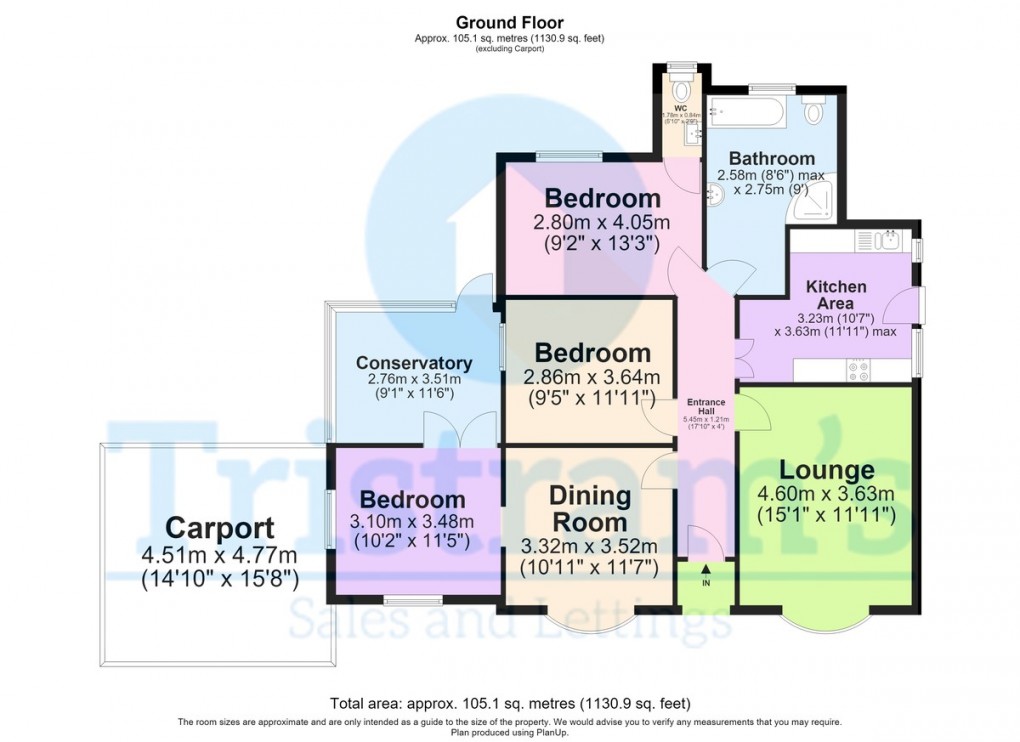 Floorplan for Bye Pass Road, Chilwell