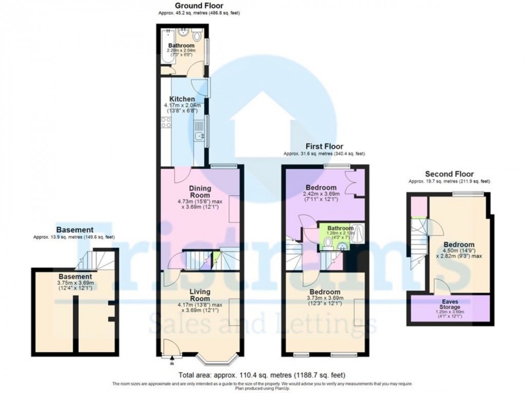 Floorplan for Broomhill Road, Nottingham
