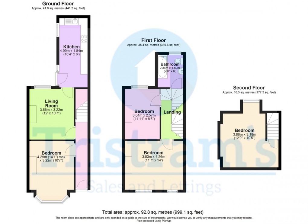 Floorplan for Tudor Grove, Arboretum NG7